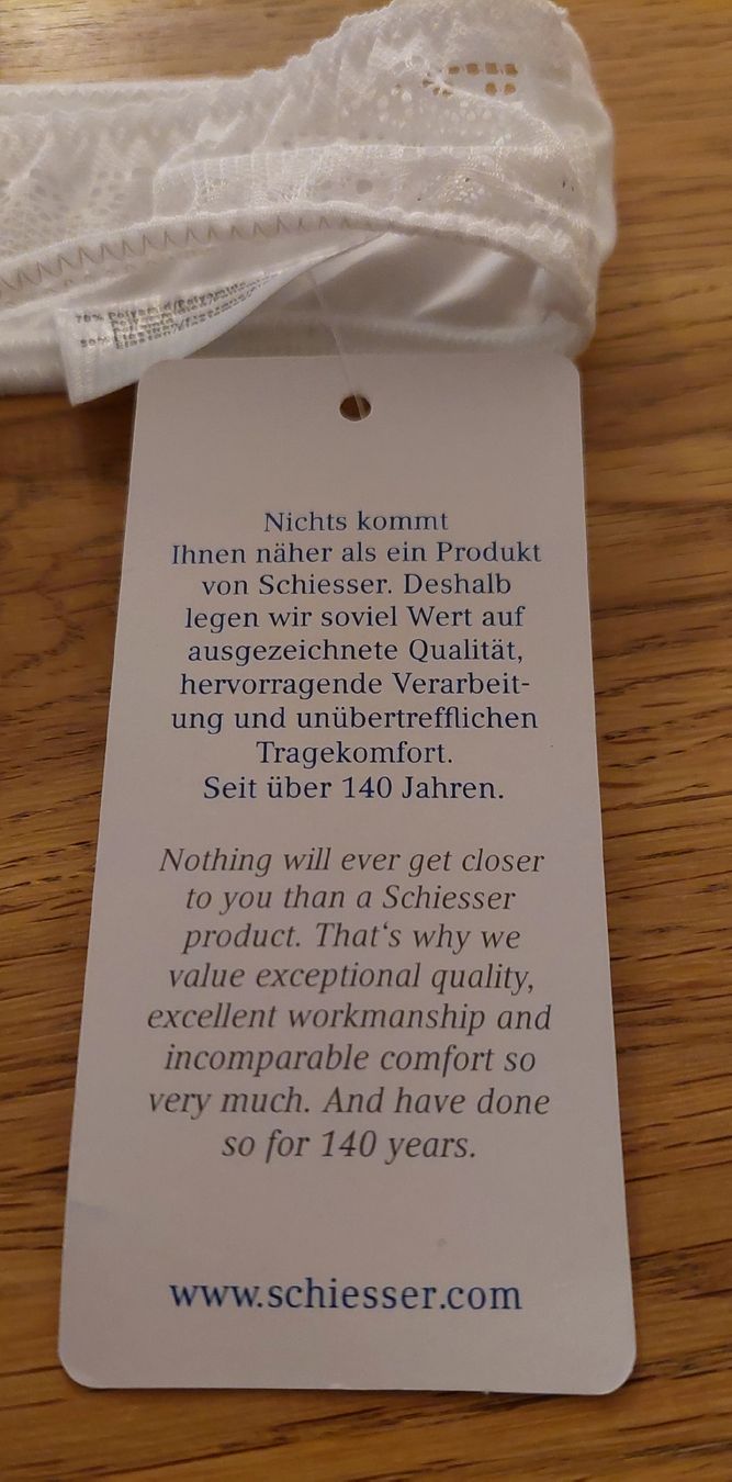 Schiesser Sonstige Unterwäsche: Neu!  Schiesser String Tanga mit Spitze Gr.44 – Neu und originalverpackt aus Zürich von lehmi1 4