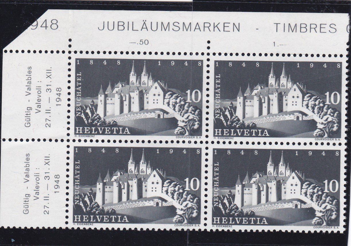Tutti i francobolli: Postfrisch 100 Jahr Bundesstaat 1948 – Nuovo e nell'imballaggio originale da Schliern b. Köniz venduto da joni20 2