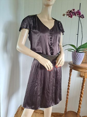 IRO Seidenkleid mit Gurt Kleid Dress 36 38 Seide Cocktail