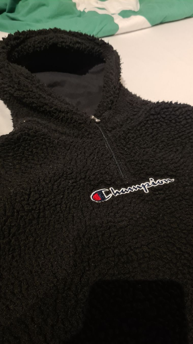 Giacche: Champion Teddy-Fleece Pullover, schwarz, 154, – Usato da Rorschacherberg venduto da Reselling_page 1
