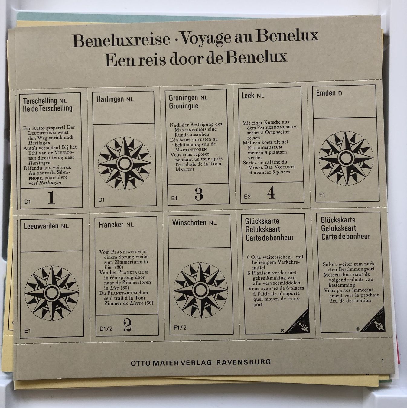 Ravensburger Spiele: Beneluxreise - Ravensburger Spiele - 1973 – Gebraucht aus Schaffhausen von durruti 2