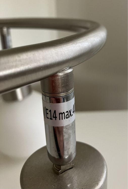 Lustres & lampes de plafonds: 3er Deckenlampe Chrom Edelstahl Glas Moderne Optik Dekorativ – D'occasion à Neschwil par Luna19610 3