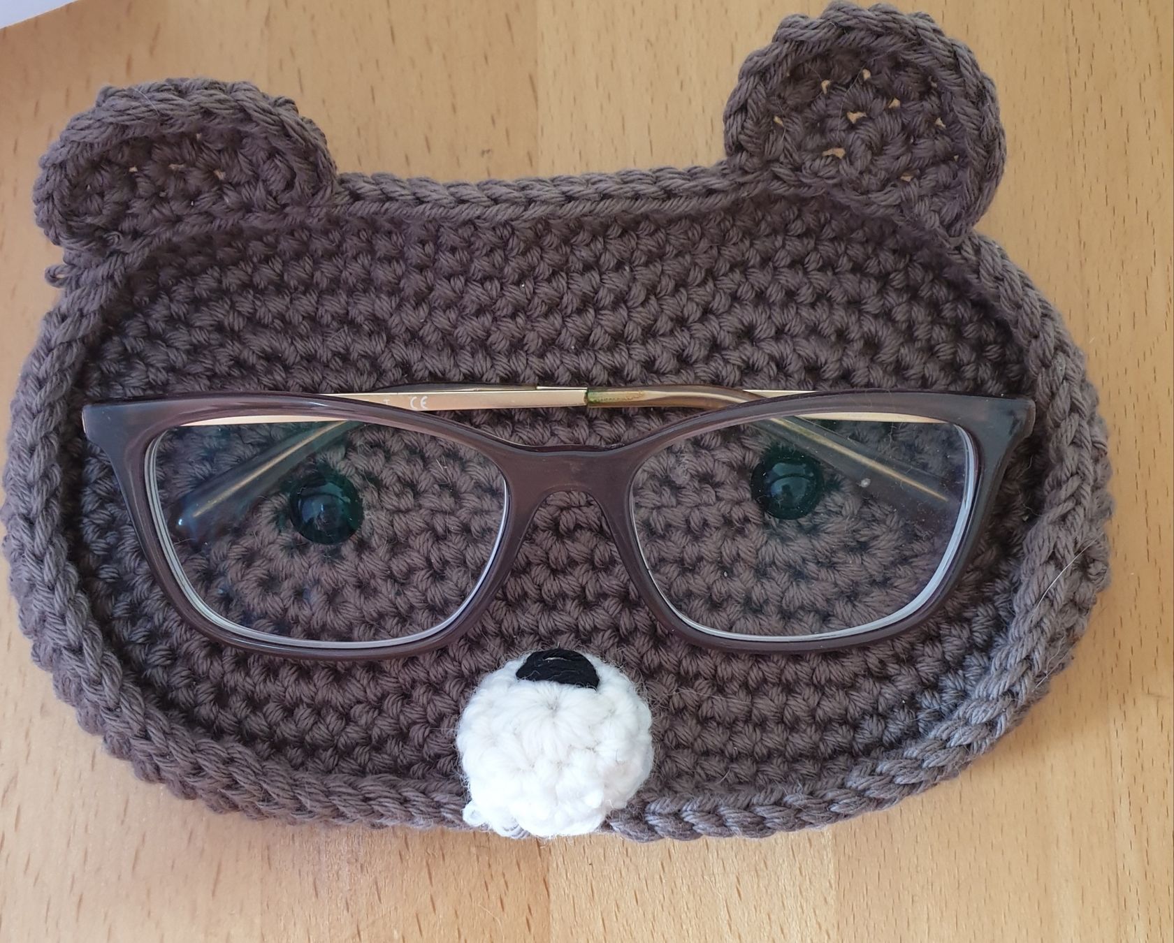 Tutte le decorazioni: Brillenhalter häckeln  Teddy Bär Geschenkidee. – Nuovo (secondo la descrizione) da Gelterkinden venduto da Macrameed 1