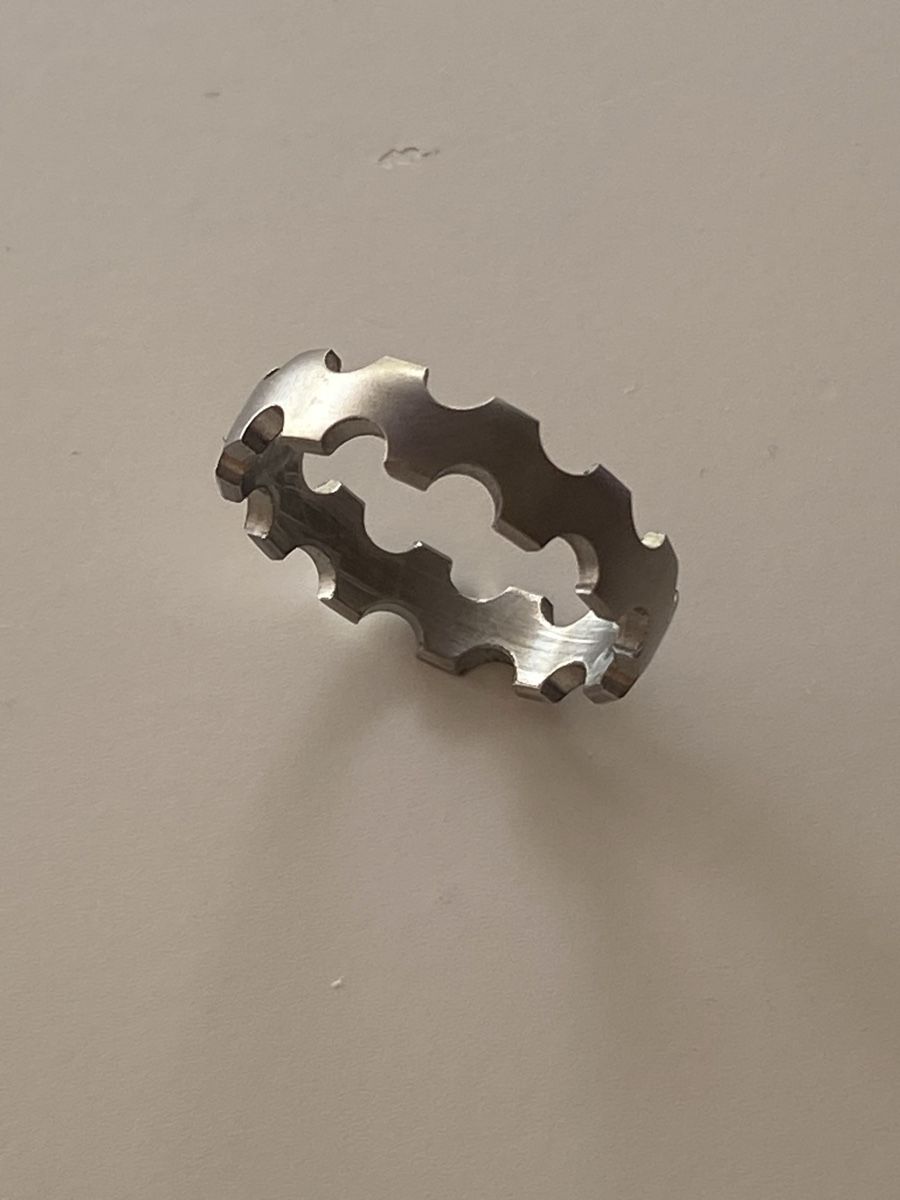 Anelli: Xenox Edelstahl Silberne Ring – Nuovo (secondo la descrizione) da Givisiez venduto da dor_xb9k 1