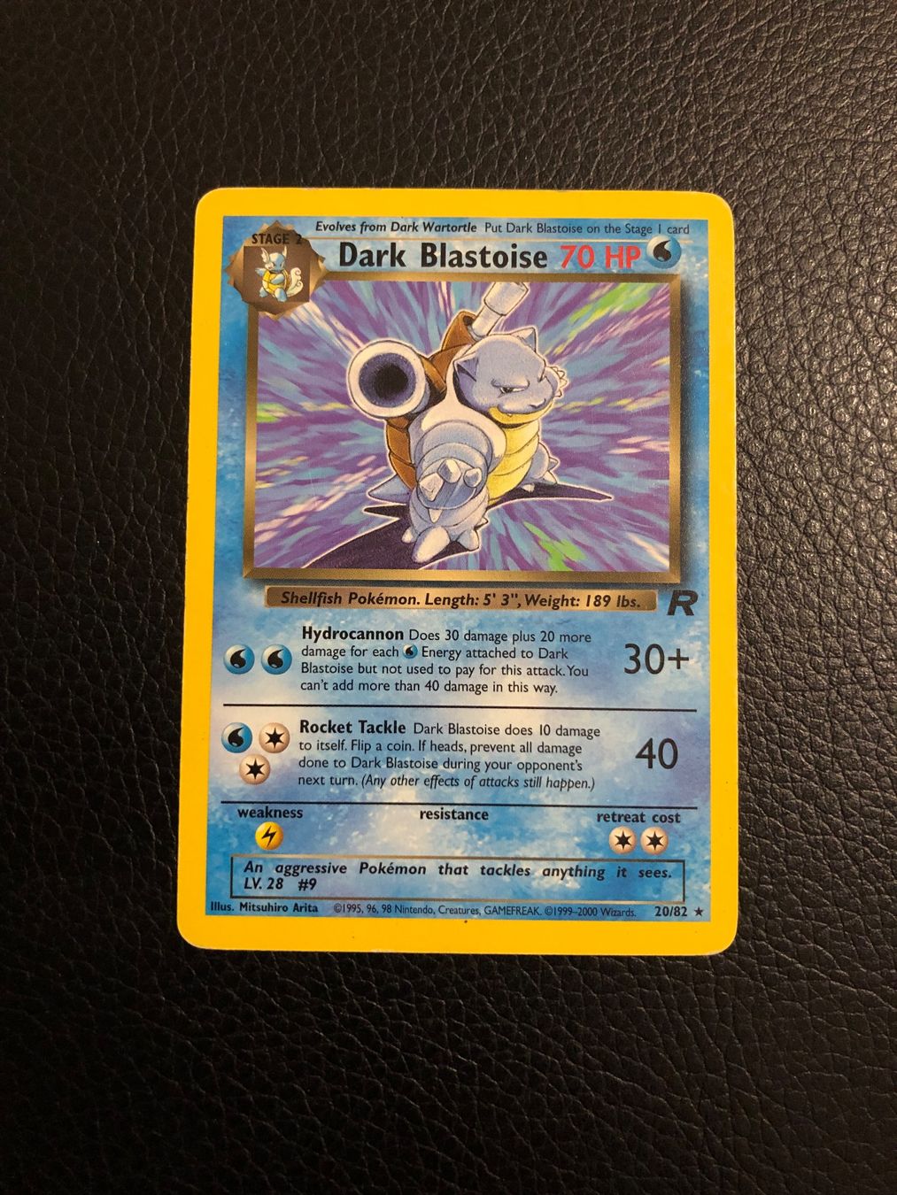 Pokémon Carte collezionabili: Team Rocket Dark Blastoise rare 20/82 Ab 1 – Usato da Paradiso venduto da Pkmn10