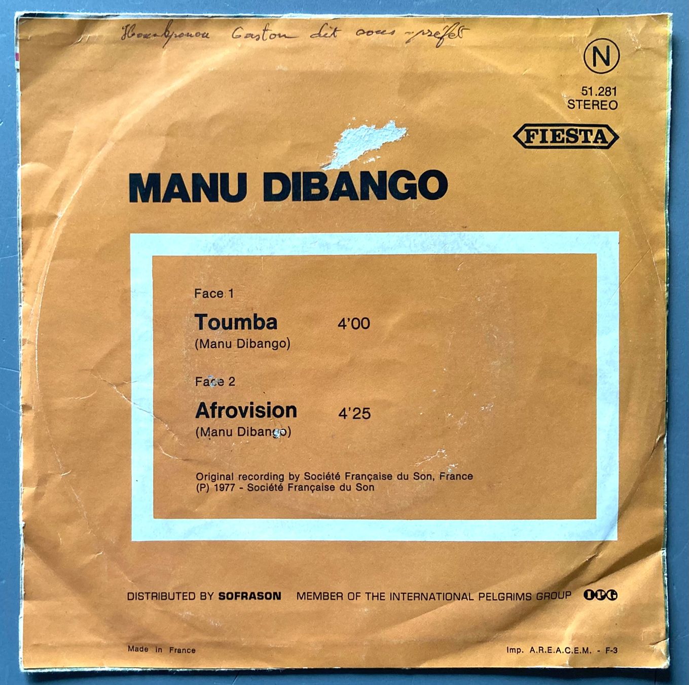 Dischi in vinile: MANU DIBANGO - TOUMBA – Usato da Poliez-Pittet venduto da Newtown-Records 1