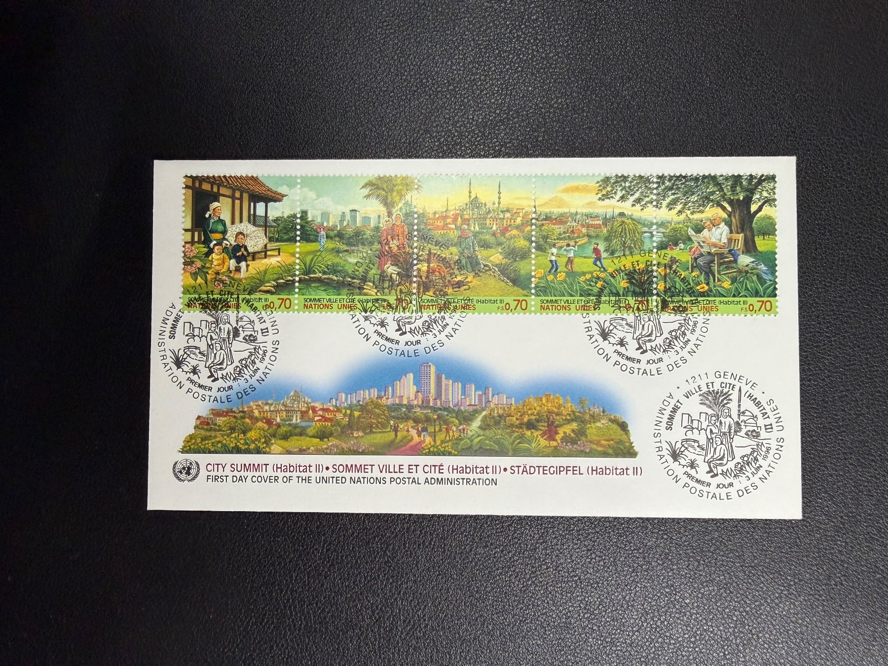 Tutti i francobolli: UNO Genf FDC 3.6.1996 – Nuovo (secondo la descrizione) da oberrüti venduto da jeanmei