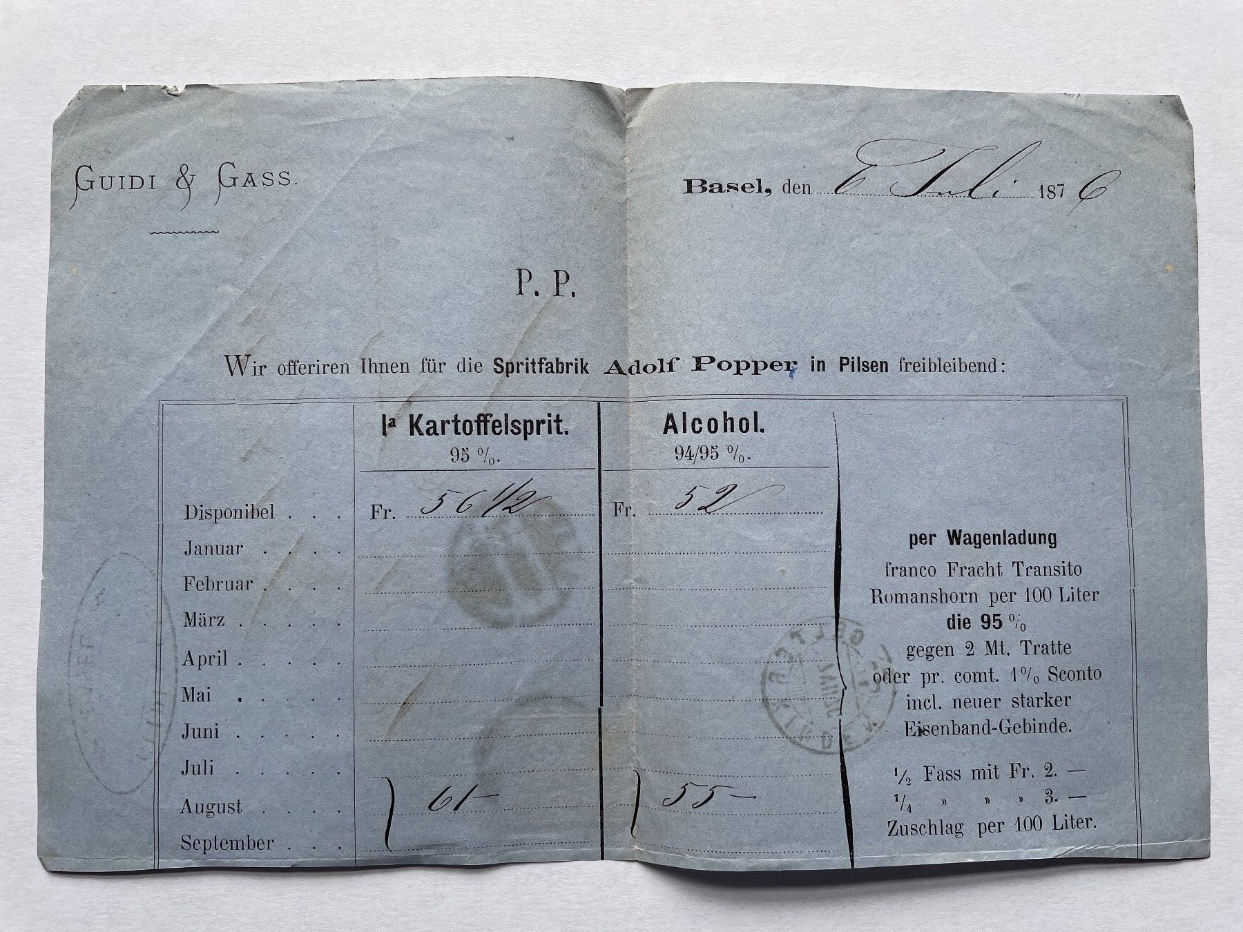Tutti i francobolli: Antike Briefmarken Schweiz 1876 – Usato da Adligenswil venduto da Treegarden 3
