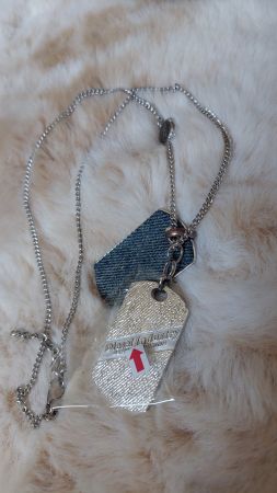 DIESEL HALSKETTE#mit.Jeansstoff designed