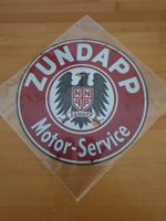 Zündapp Motor-Service Schild, Durchmesser 20cm, Neu!