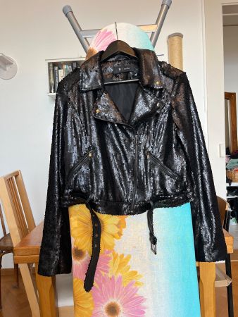 Perfecto à sequins noir 40-42