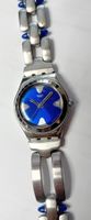 Swatch Irony - acier, fonds bleu métalisé