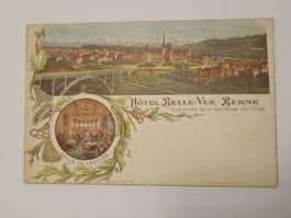 Ansichtskarte Hotel Belle-Vue Bern, gelaufen, gut Rmu