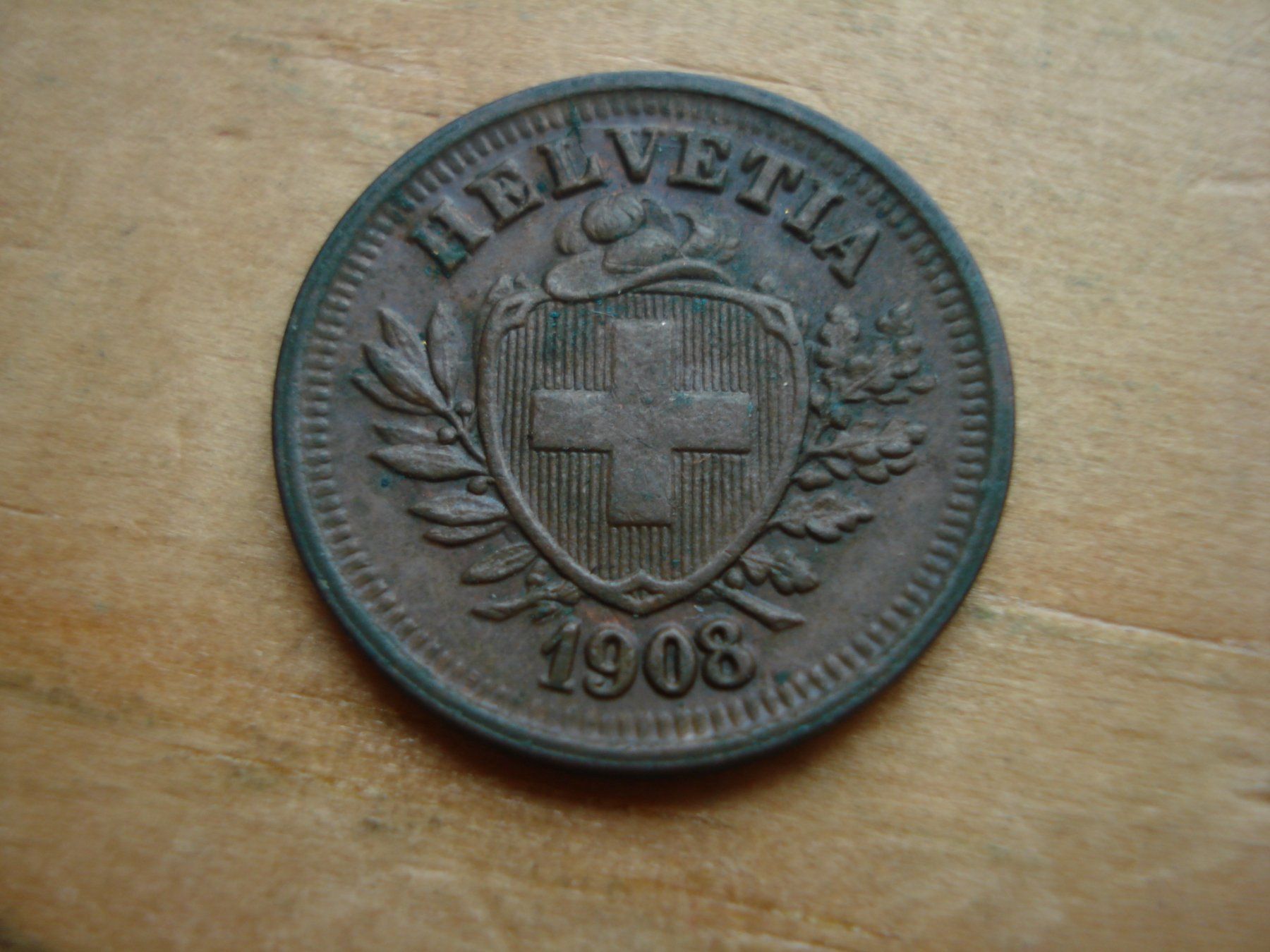Tutti le monete: (W5) 1 Rappen 1908 – Usato da Erlach venduto da Net-Coins
