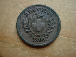 (W5) 1 Rappen 1908