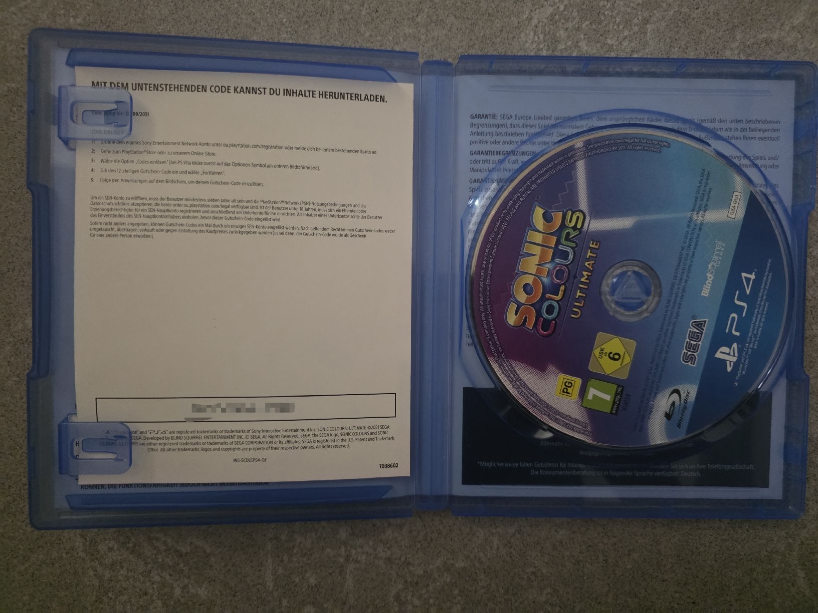 Sega Spiele: Sonic Colours Ultimate PS4 – Gebraucht aus Zug von Mandon 2