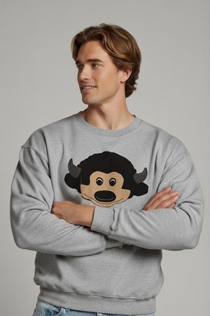 Hanes Ultimate Cotton Graues Sweatshirt - Nicht Ralphie/Chip