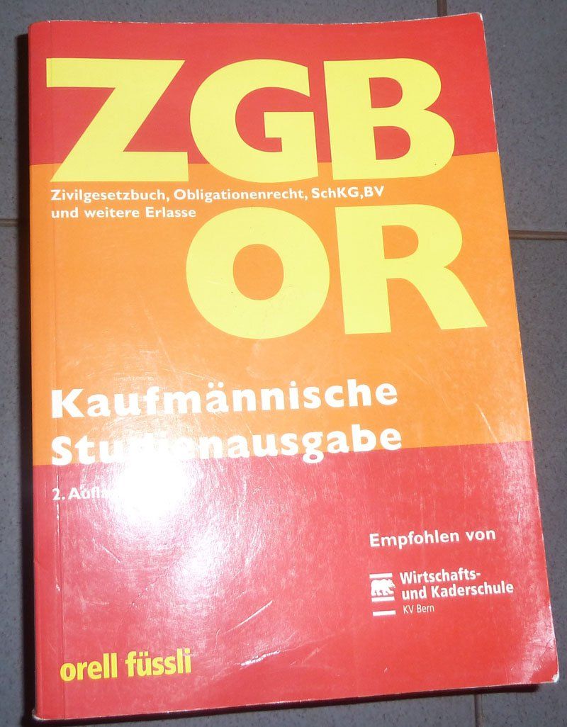 Libri: Buch ZGB und OR – Usato da Ruggell venduto da Btt
