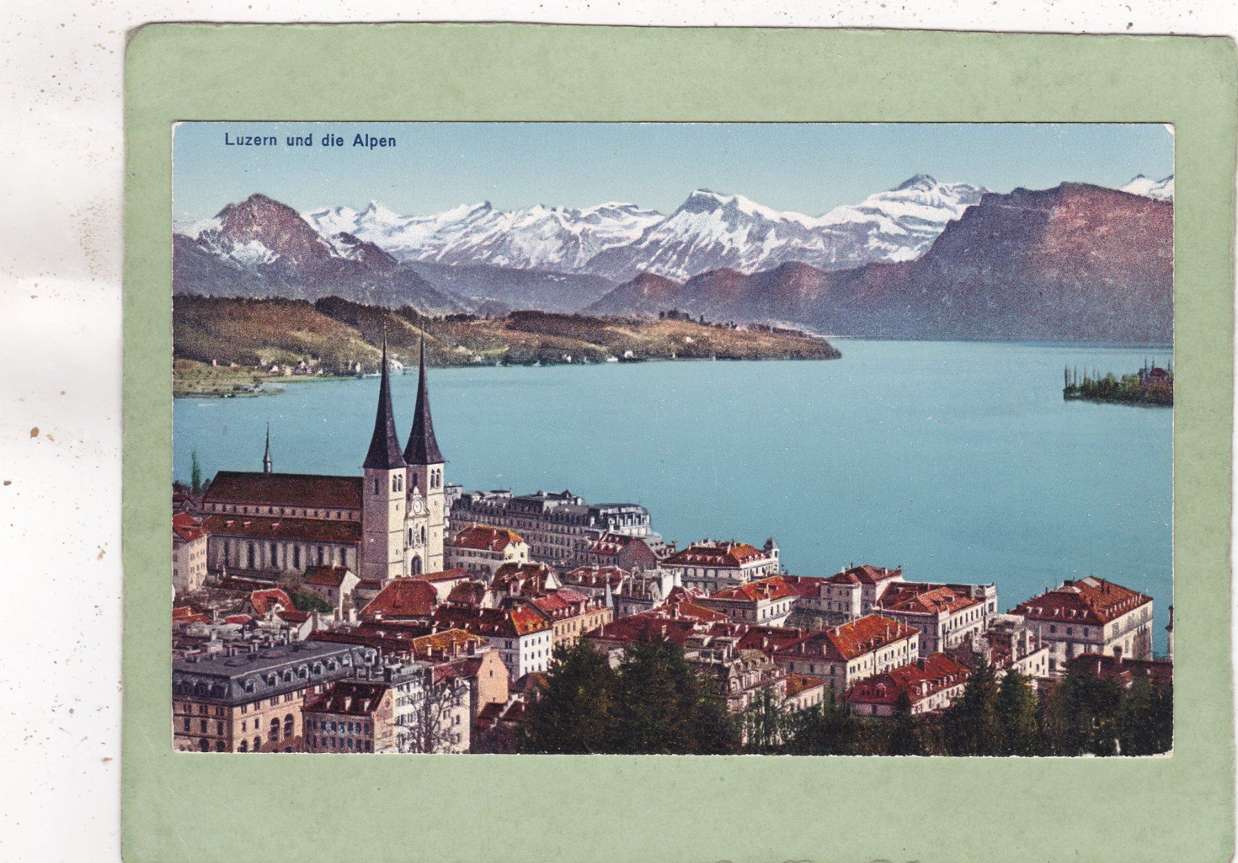 Cartoline postali: Luzern und die Alpen – Usato da Herisau venduto da Lisegrat2008