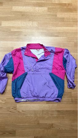 Vintage / Retro Jacke mit Farbblock Grösse L 