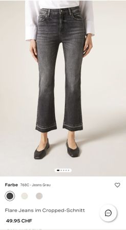 Calzedonia Flare Cropped Jeans, Blaue Waschung, Top Zustand!