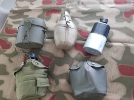 Feldflaschen NVA, US Army, Schweiz und Niederland