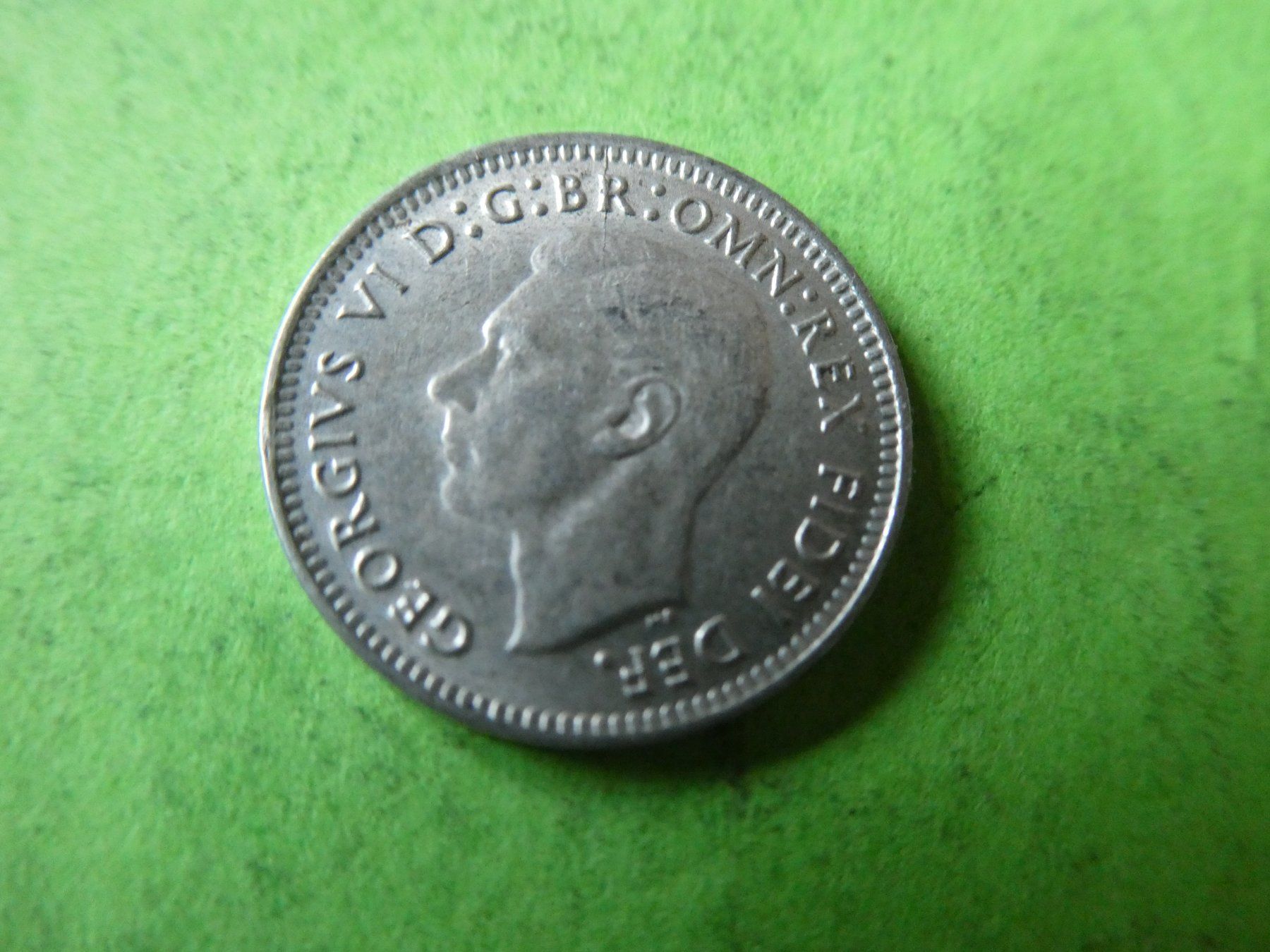 Toutes les monnaies: Australien 1950, 3 Pence - Silber – D'occasion à Hinterforst par Rohusri 1