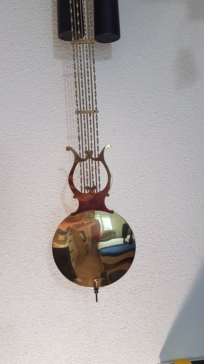 French Ruby Diamond Gold Pendant Qu'Hier Que Demain by A. Augis Large
