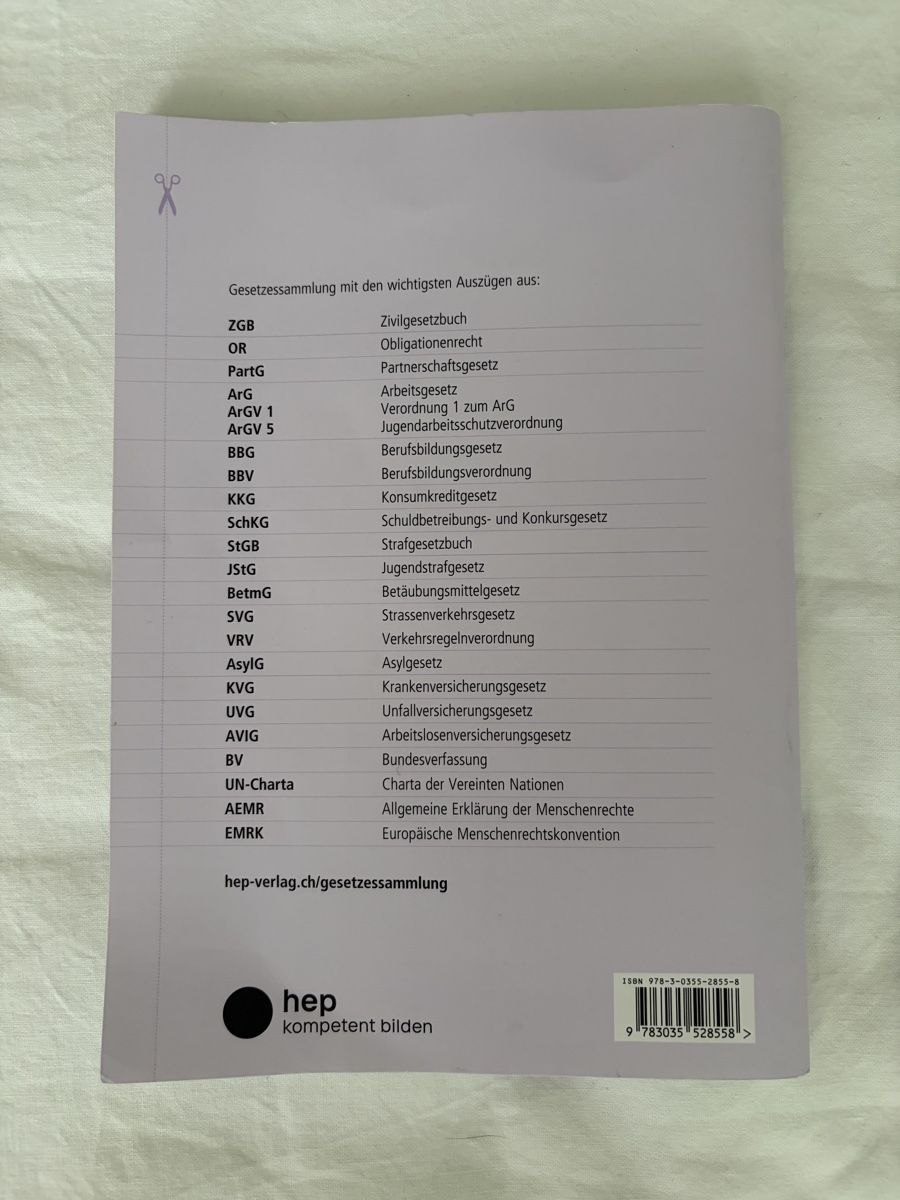 Libri: Gesetzessammlung 2025/2026 – Usato da Jona venduto da Flexer02 1