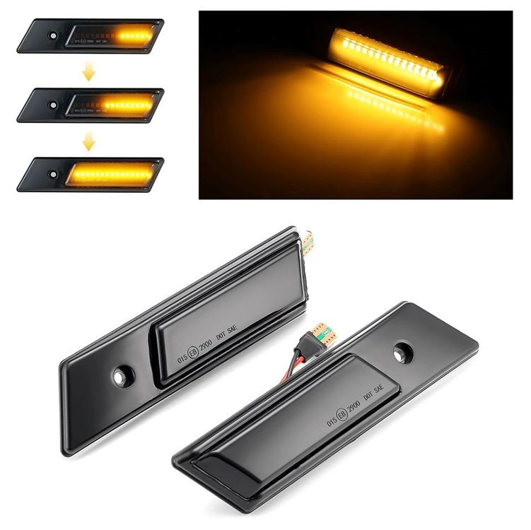 BMW LED Dynamic Seitenblinker E24 E28 E30 E32 E34 E36 E-Prüf | Kaufen ...