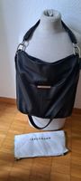 💎LONGCHAMP PARIS Leder Hobo Bag Schwarz Original 💎