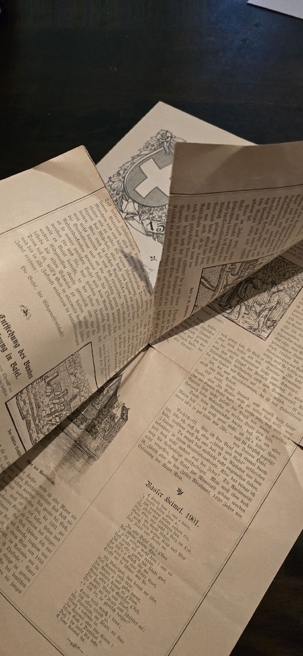 Riviste & Magazine: Historische Schweizer Zeitung 1901 Bundesfeier – Difettoso da Basel venduto da Jcva 7