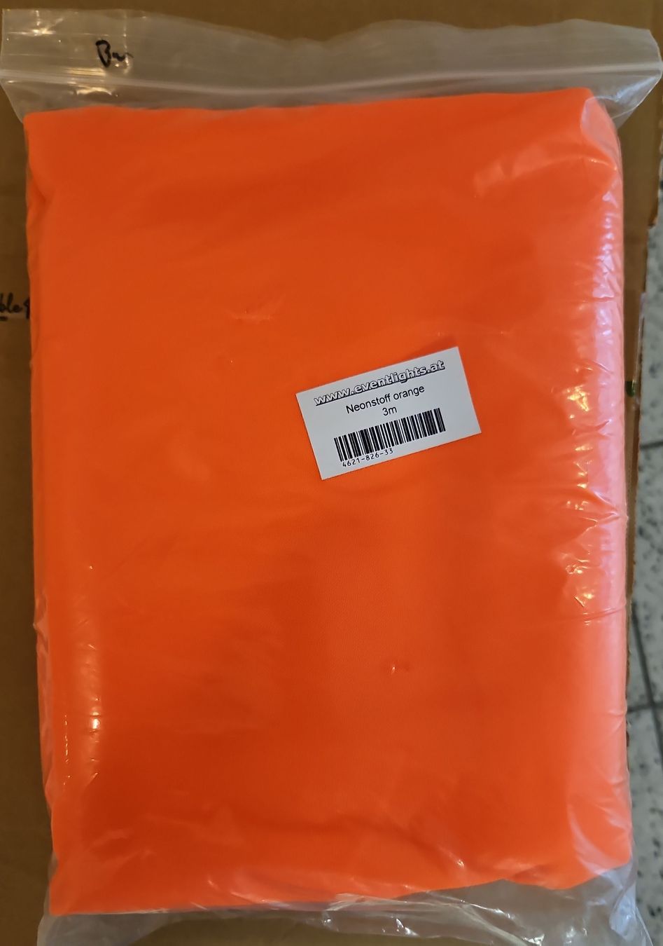 Tessuti: Neonstoff Orange 3m x 1.5m Neu – Nuovo e nell'imballaggio originale da Zürich venduto da zweistein03