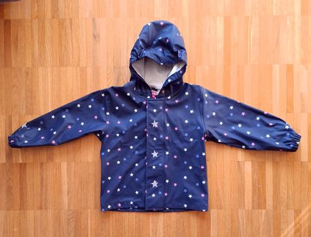 💧☔️ Regenjacke Gr. 98, blau mit Sternen ⭐️Top-Zustand⭐️