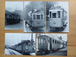 Sammlung alte original Fotos Bahn Eisenbahn Tram Schweiz