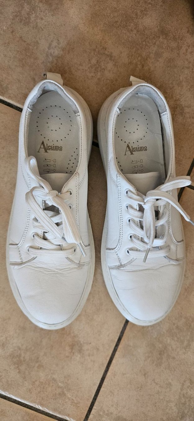Scarpe da donna: Baskets Alesimo blanches – Usato da Frasses venduto da bip73