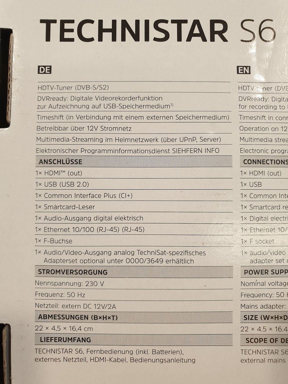 Technisat Receiver: TECHNISTAR Digital Sat-Receiver und MINISAT Antenne – Neu und originalverpackt aus Herisau von Musikfestival 3