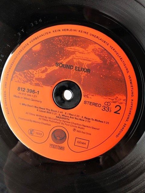 Dischi in vinile: Nazareth – Usato da Aarwangen venduto da Jukebox3 9
