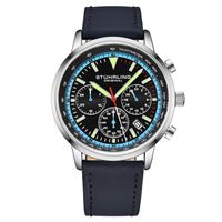 🇺🇸Herrenuhr ®STÜHRLING NEW YORK Chronograph Leder 44mm NEU