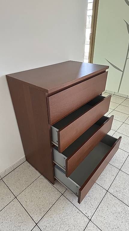 Commodes: Dunkelbraune IKEA Malm Kommode – D'occasion à St. Gallen par sunleister 1