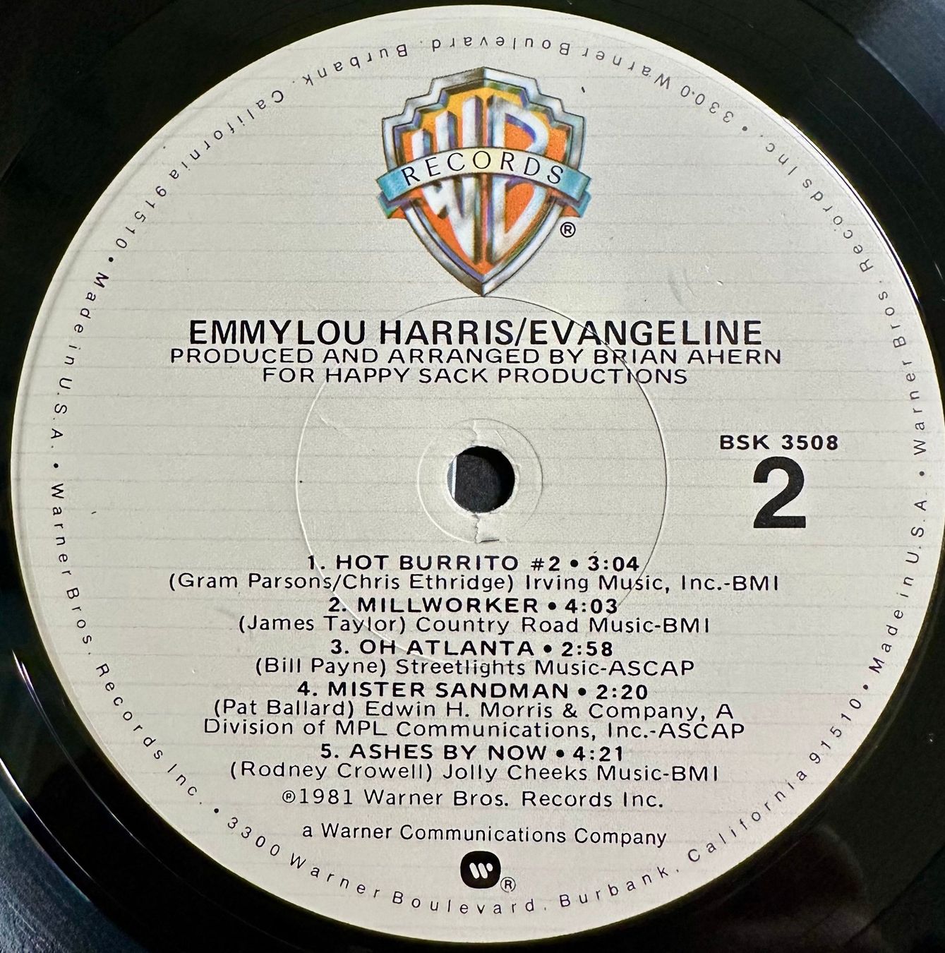 Schallplatten: Emmylou Harris - Evangeline // LP: VG+; Sleeve: VG++ – Gebraucht aus Zürich von saltbee 3