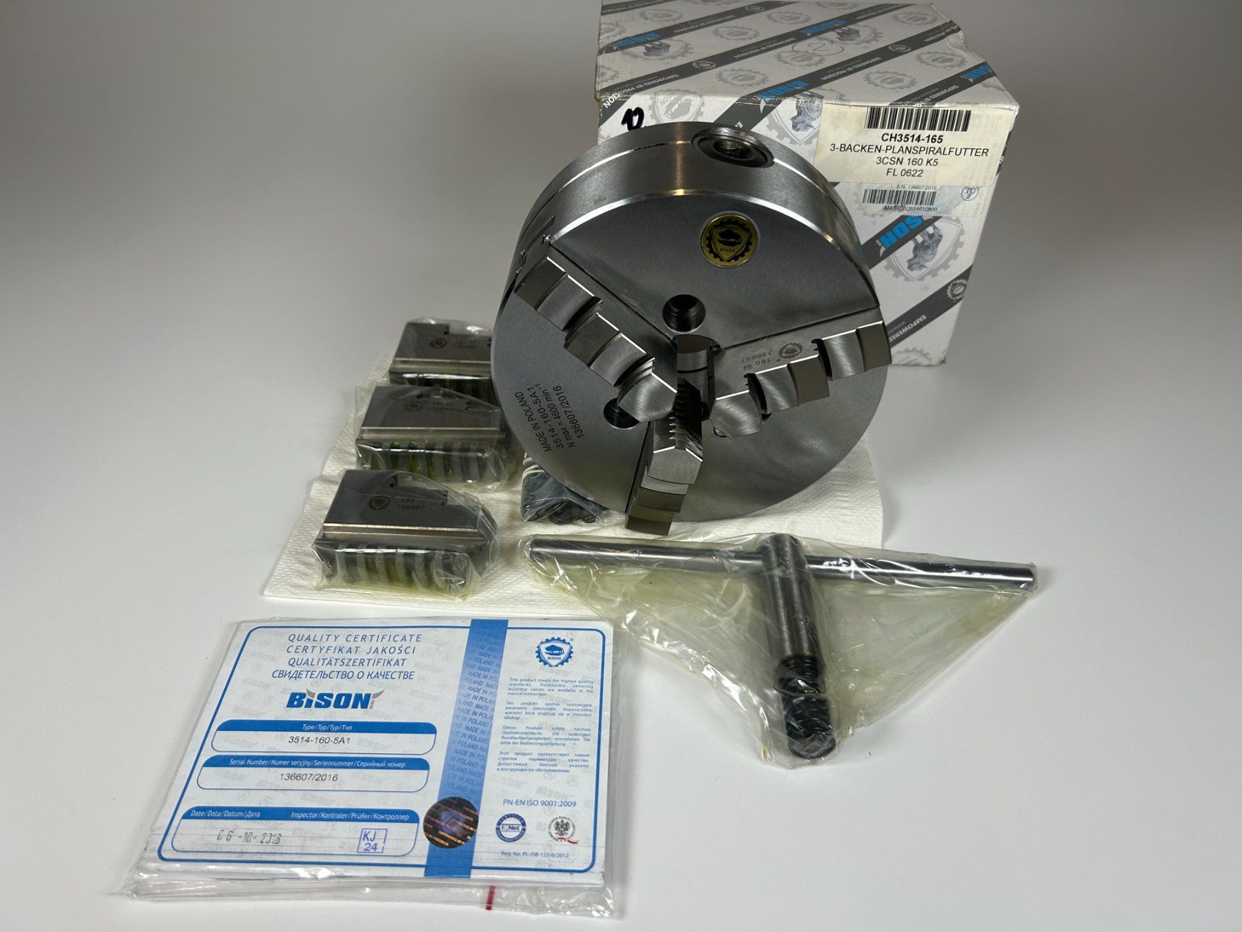 Tutti gli attrezzi: Bison 3CSN 200 D4 3-Backenfutter – Nuovo e nell'imballaggio originale da Rothenfluh venduto da BitterlinPartner 9