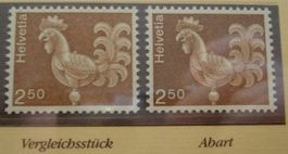 542 + 542x, Faserpapier mit und ohne Leuchtstoff postfrisch