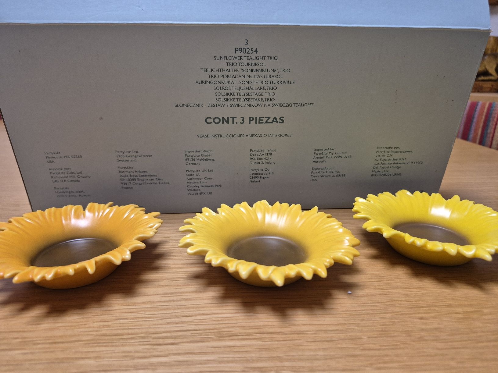 Partylite Kerzenständer: partylite Teelichthalter sonnenblumen trio – Neu (gemäss Beschreibung) aus Buttikon SZ von sefa02 1