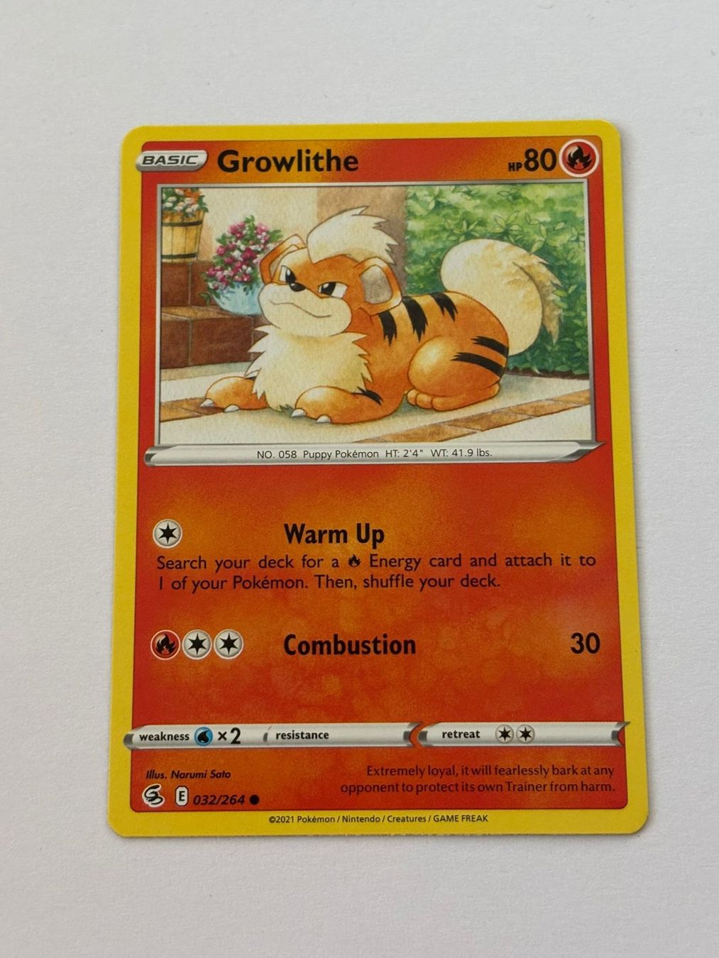 Pokémon Carte collezionabili: Growlithe 032/264 – Usato da Herisau venduto da Seyashop_2