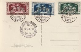 Belgien Satz 1935 auf Ak