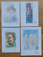 4 Exlibris Oskar Schroth - Original Radierungen signiert
