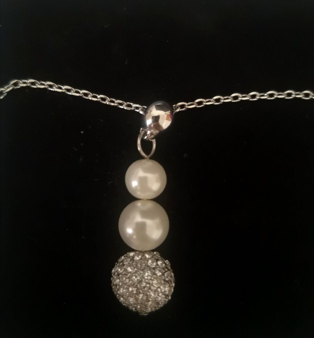 Catenine: NEU Kette Strass & Perlen v Candyjewels – Nuovo (secondo la descrizione) da Rapperswil SG venduto da lilkate 1