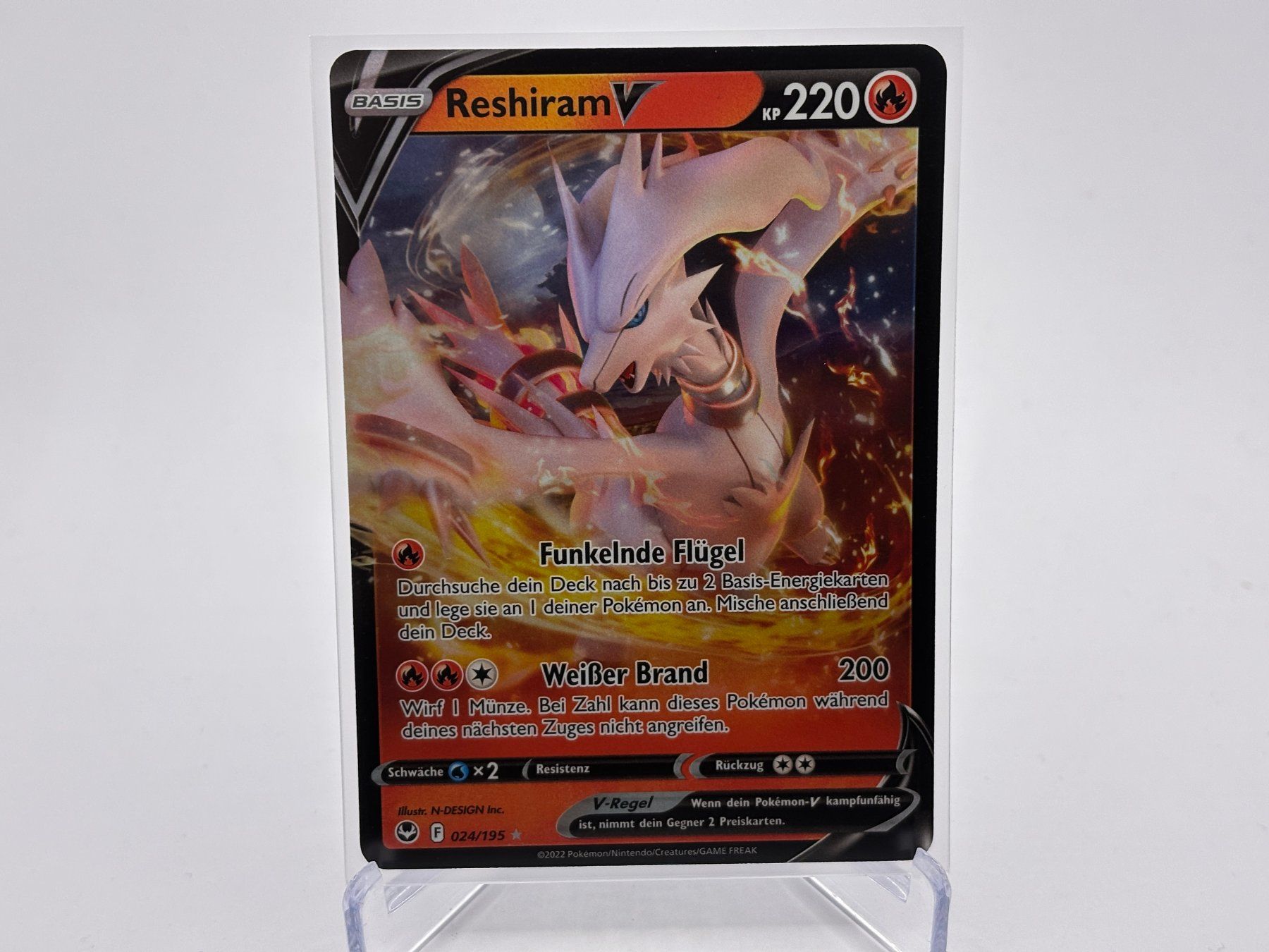 Pokémon Carte collezionabili: Silberne Sturmwinde - Reshiram V  (SIT 24) - DE – Nuovo (secondo la descrizione) da Allschwil venduto da Bullach