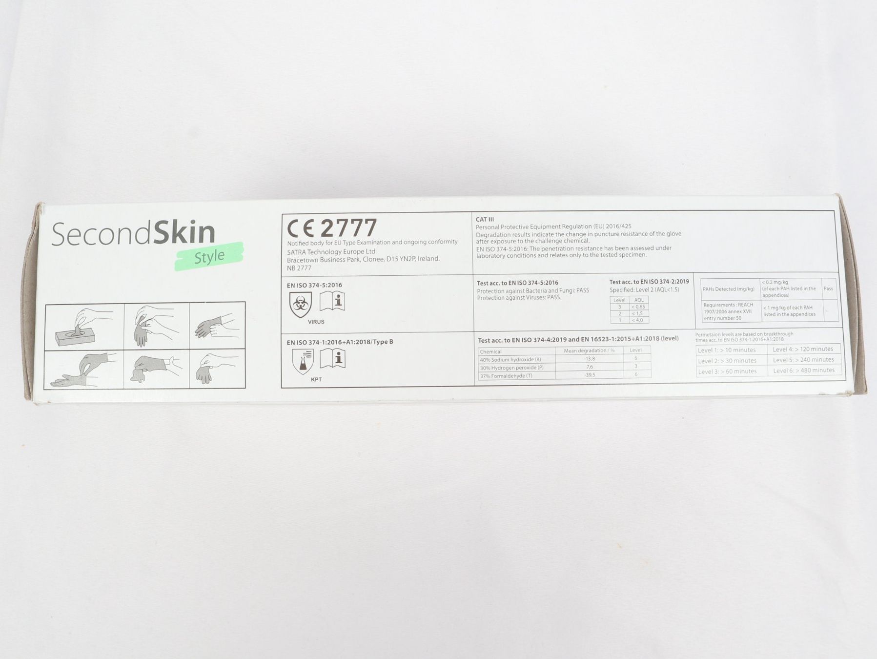 Guanti & manicotti: SECOND SKIN Nitril Einweghandschuhe Gr. L 2 Pack – Nuovo e nell'imballaggio originale da Steinen venduto da Restwert_Steinen 6